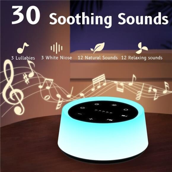 Sound Machine and White Noise Machine with 30 Soothing Sounds - Picture 3 of 8